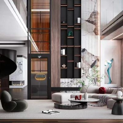 1-2 osoby windy z napędem śrubowym windy wnętrza z napędem śrubowym