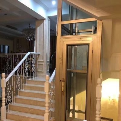 Przycisk zatrzymania awaryjnego Hydraulic Mrl Winda 4,7 kW Motor Ramy ze stali nierdzewnej Kabiny dla mieszkań