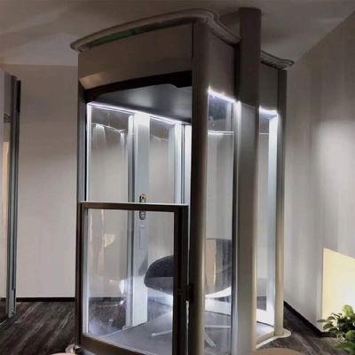 0.6M/S Prędkość Winda gospodarstwa domowego 400Kg Pojemność Winda mieszkalna zewnętrzna