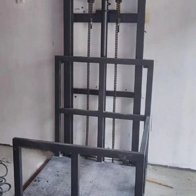 1-12M Wysokość podnoszenia Silność stalowa Hydraulic Cargo Lift Lift PLC Control