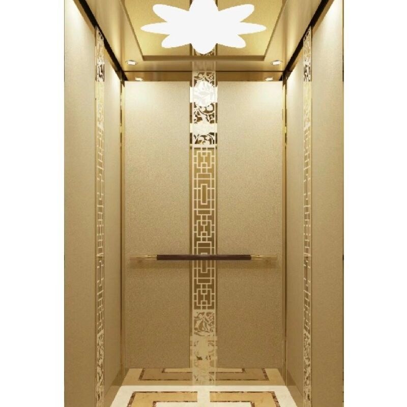 Winda hydrauliczna w domu bez pokładu pokładowego i podłogi maszynowej bez otworów, 5 przystanków