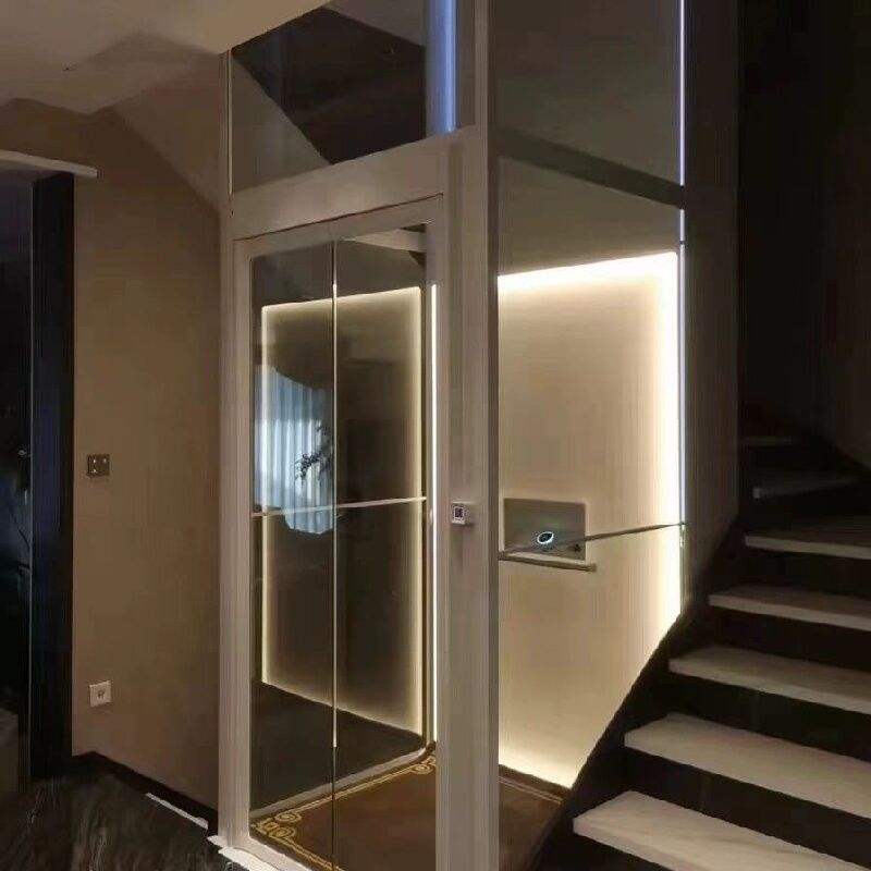 304 Stainless Steel / Aluminium Alloy Cabin 220V Hydraulic Elevator z jednofazowym zasilaniem